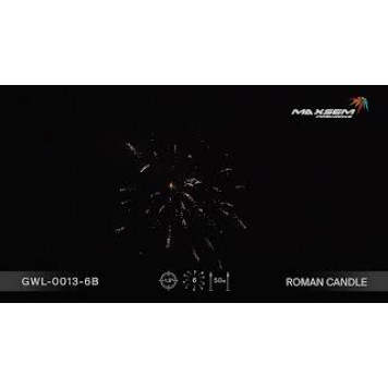 Римська свічка ROMAN CANDLE 1.5" 6SHOTS GWL-0013-6B від Maxsem-1